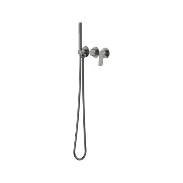 Sereia Wall Mixer with Diverter & Hand Shower Trim Kit - Gun Metal [PVD]