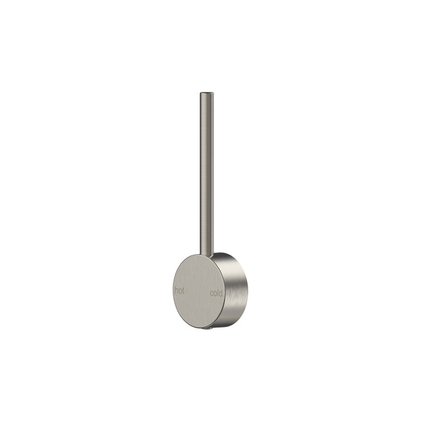 Stainless steel toilet brush holder on a white background | Lucent