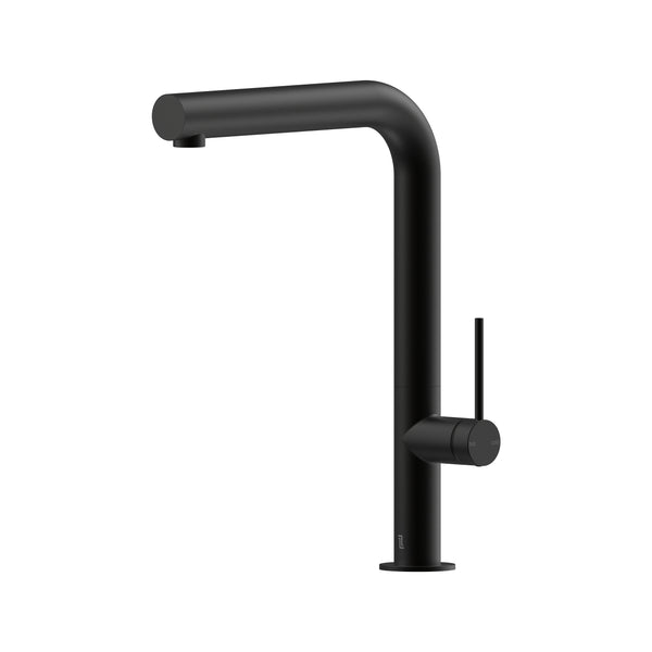 Argia Sink Mixer 220 Right Angle Spout Lead Free - Matte Black [Electroplated]