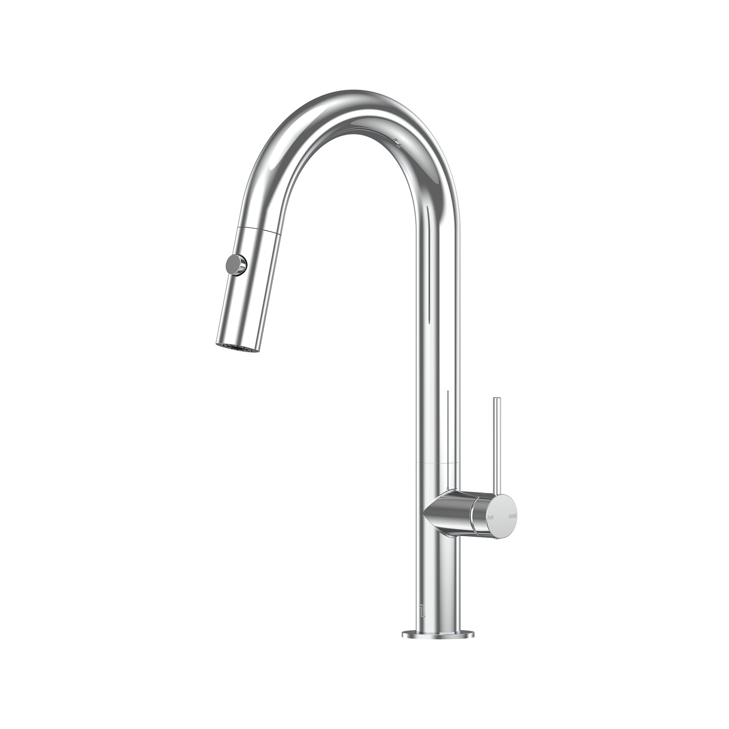Argia Pull Out Spray Sink Mixer 200 Curved Spout Lead Free