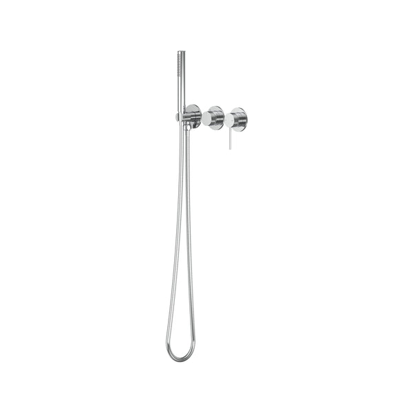 Argia Wall Mixer with Diverter & Hand Shower Lead Free - Chrome