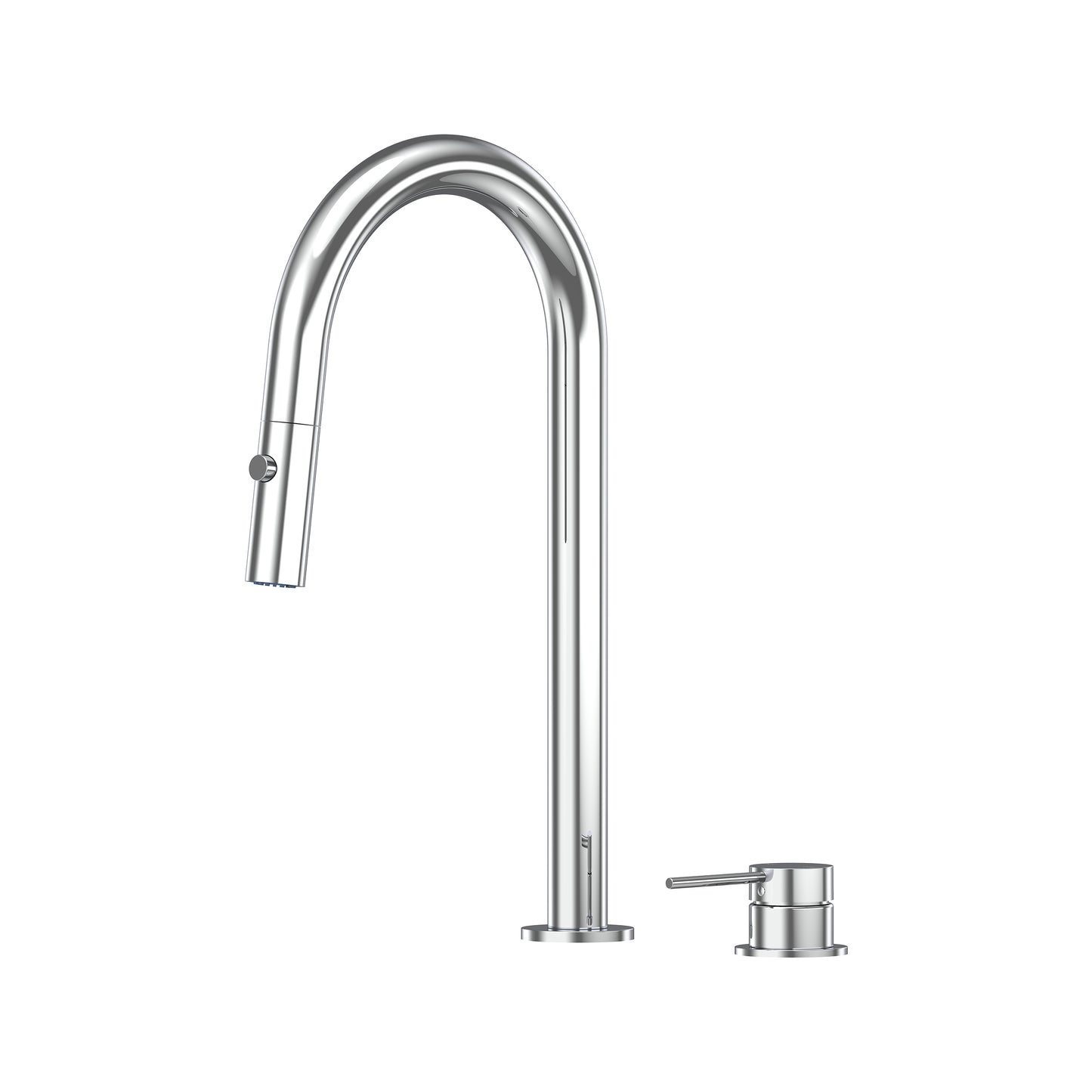 Argia Hob Pull Out Spray Sink Mixer Set 200 Curved Spout Lead Free