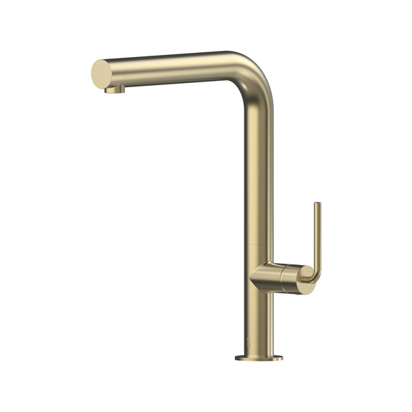 Meira Sink Mixer 220 Right Angle Spout Lead Free - Brushed Gold [PVD]