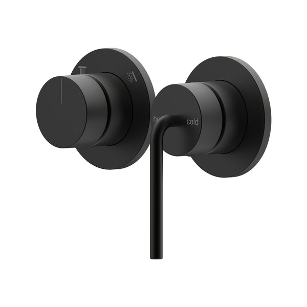 Meira Shower/Wall Mixer with Diverter Lead Free - Matte Black [Electroplated]