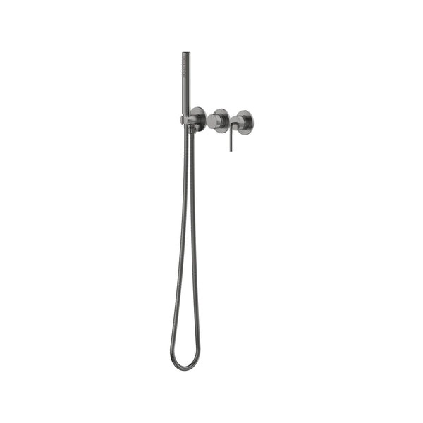 Meira Wall Mixer with Diverter & Hand Shower Lead Free - Gun Metal [PVD]