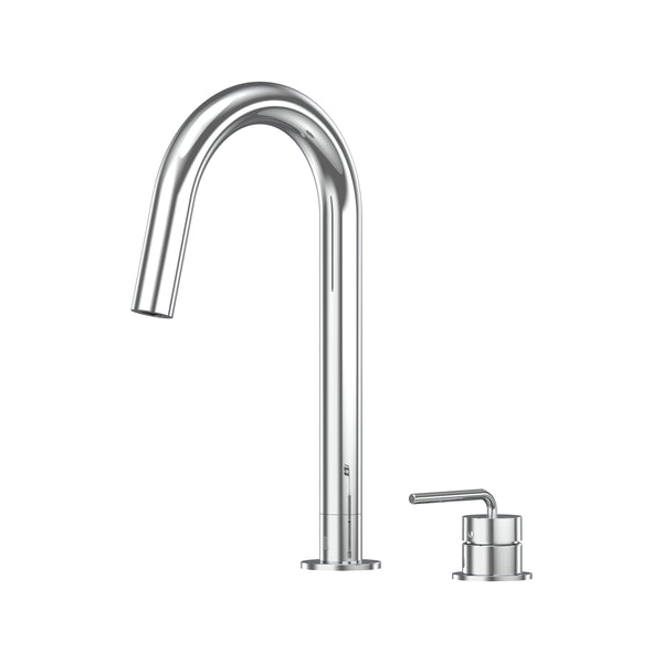 Meira Hob Sink Mixer Set 200 Curved Spout Lead Free - Chrome