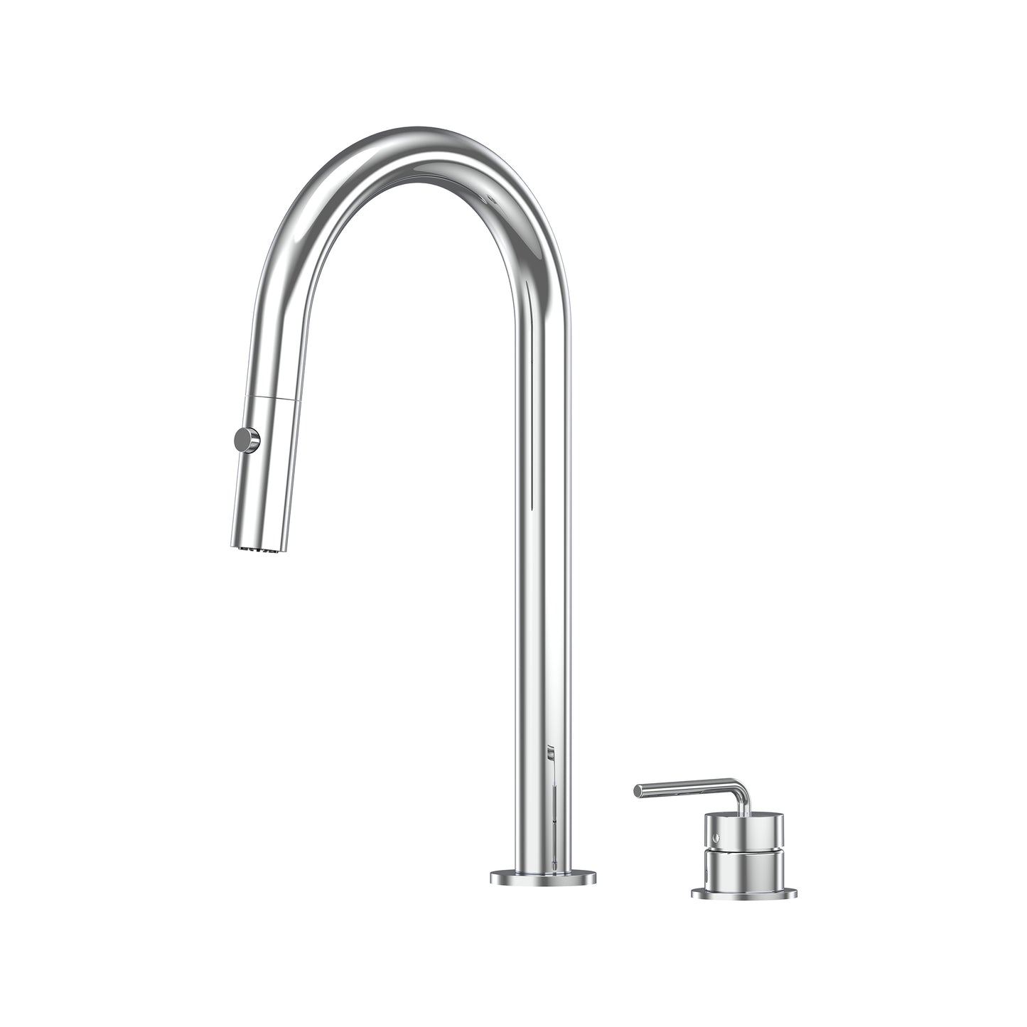 Meira Hob Pull Out Spray Sink Mixer Set 200 Curved Spout Lead Free