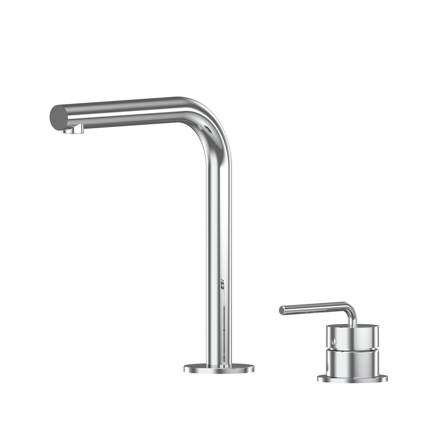 Meira Hob Basin Mixer Set 175 Right Angle Spout Brushed Gold Lead Free