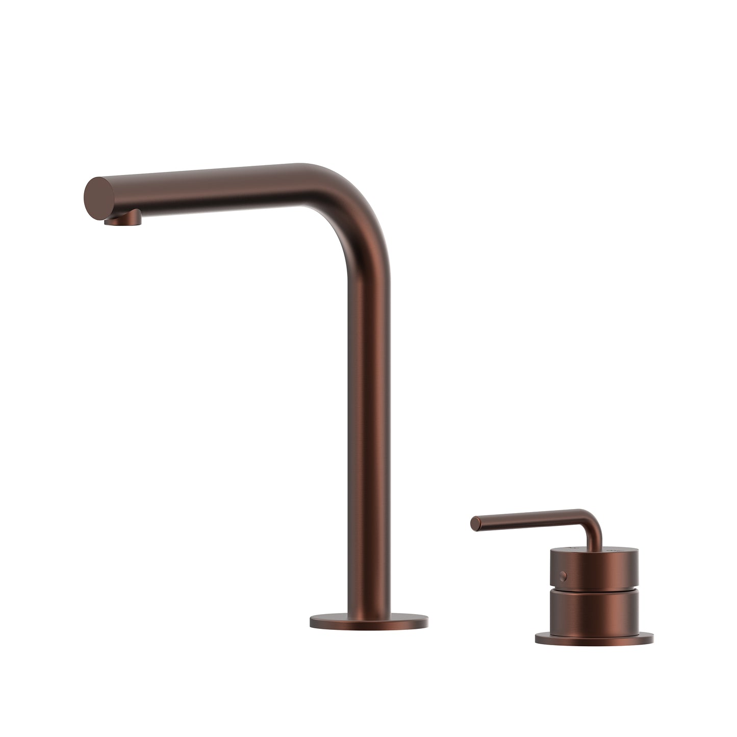 Meira Hob Basin Mixer Set 175 Right Angle Spout Brushed Gold Lead Free
