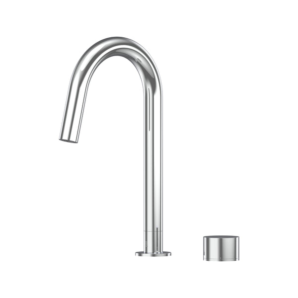 Cahya Hob Progressive Sink Mixer Set 200 Curved Spout Brushed Gold Lead Free - Chrome