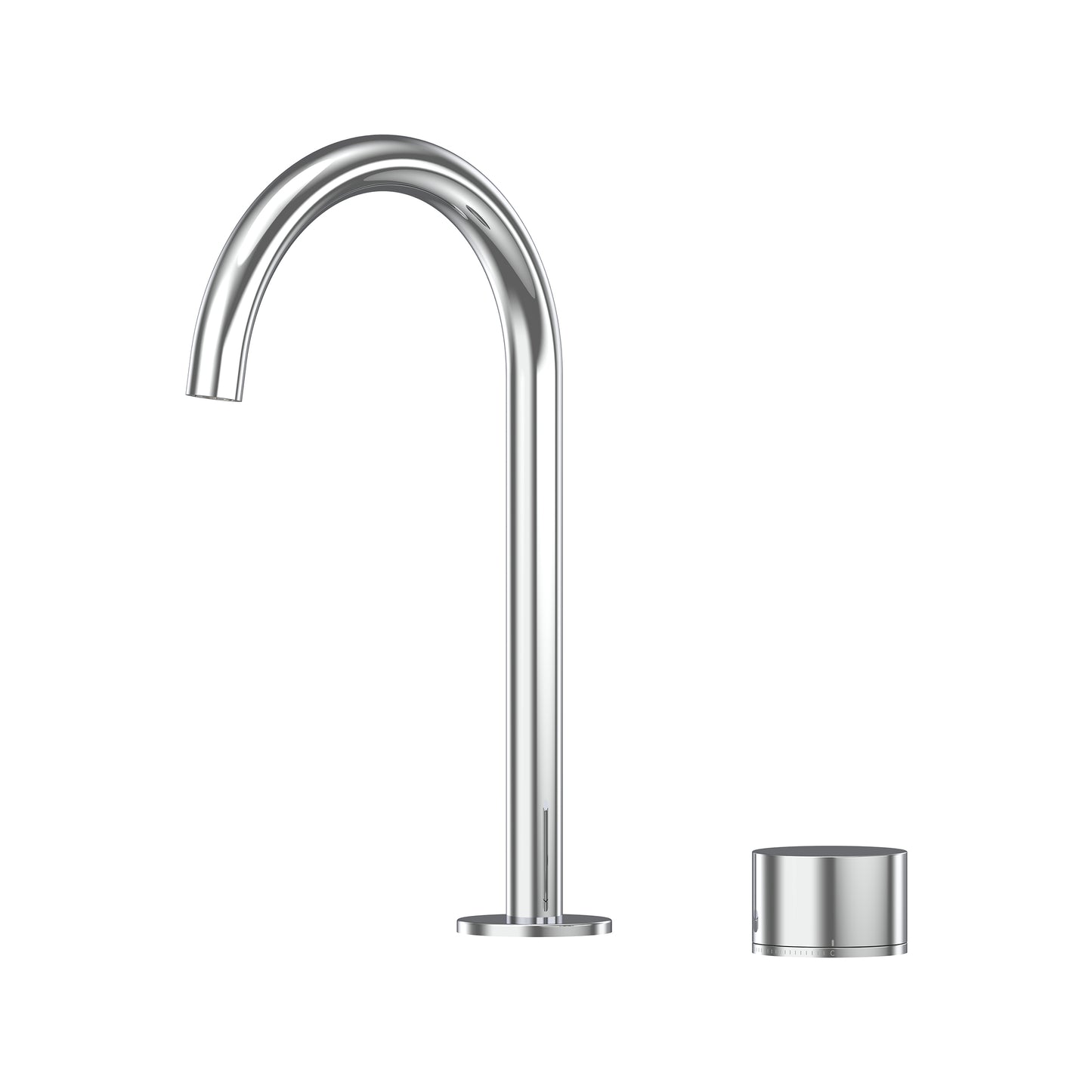 Cahya Hob Progressive Basin Mixer Set 175 Curved Spout Lead Free