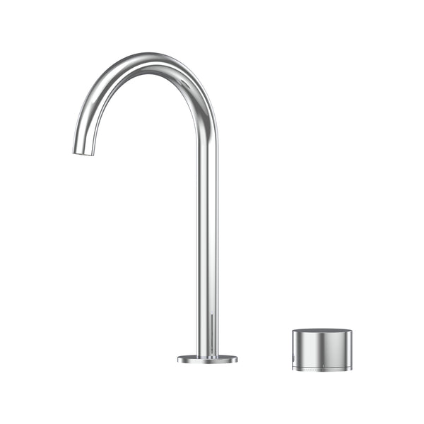 Cahya Hob Progressive Basin Mixer Set 175 Curved Spout Lead Free - Chrome