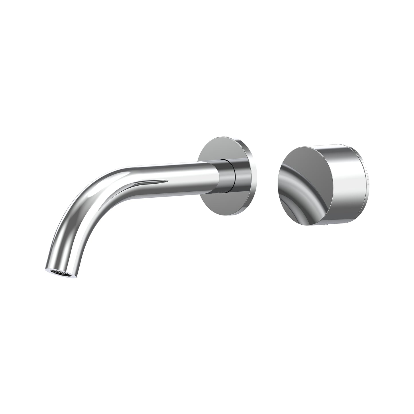 Cahya Wall Basin/Bath Progressive Mixer Set 180 Curved Spout Lead Free