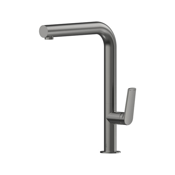 Sereia Sink Mixer 220 Right Angle Spout Lead Free - Gun Metal [PVD]
