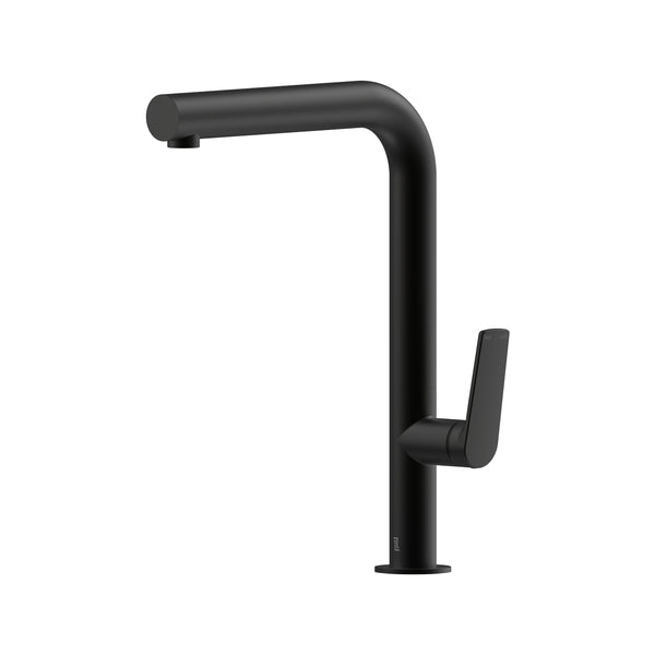 Sereia Sink Mixer 220 Right Angle Spout Lead Free - Matte Black [Electroplated]
