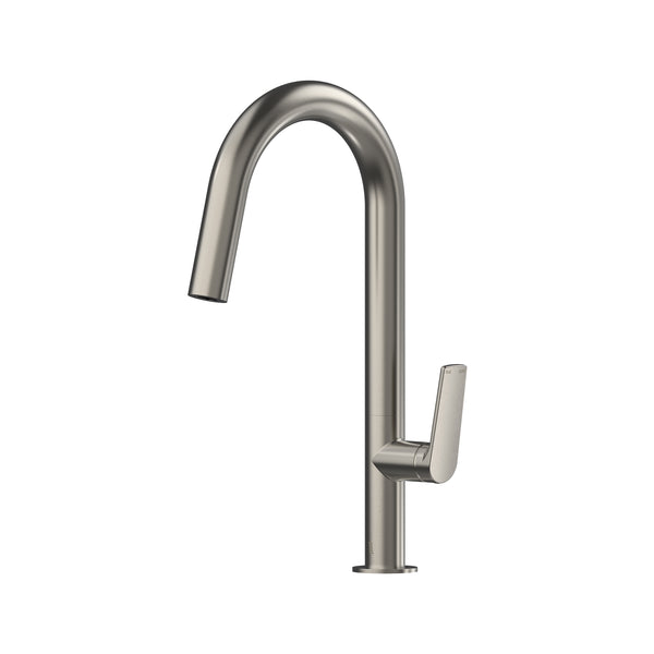 Sereia Sink Mixer 200 Curved Spout Lead Free - Brushed Nickel [PVD]