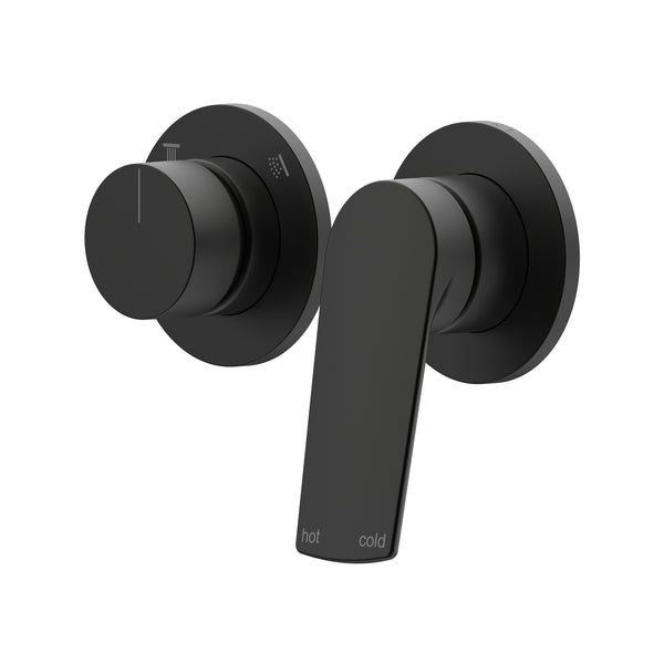 Sereia Shower/Wall Mixer with Diverter Lead Free - Matte Black [Electroplated]