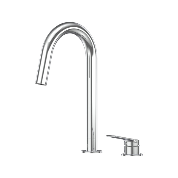Sereia Hob Sink Mixer Set 200 Curved Spout Lead Free - Chrome