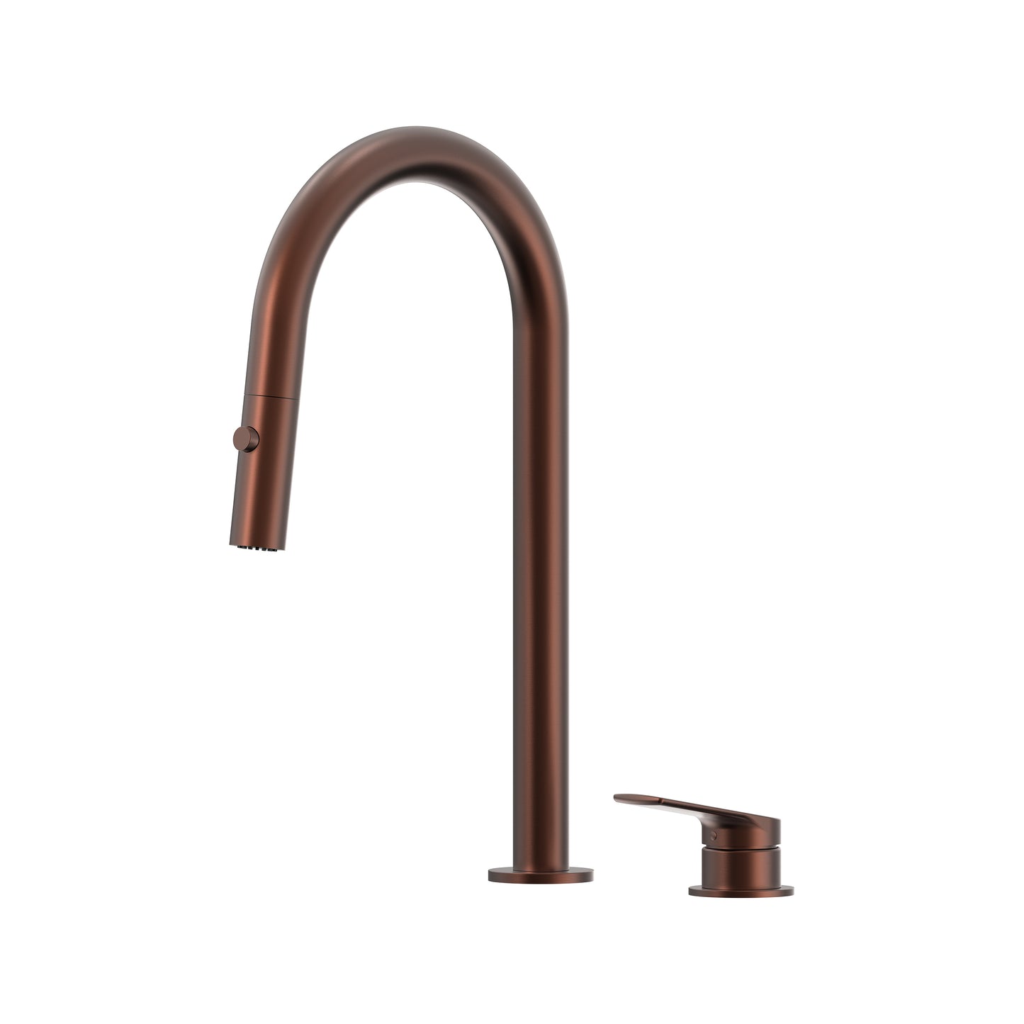 Sereia Hob Pull Out Spray Sink Mixer Set 200 Curved Spout Lead Free