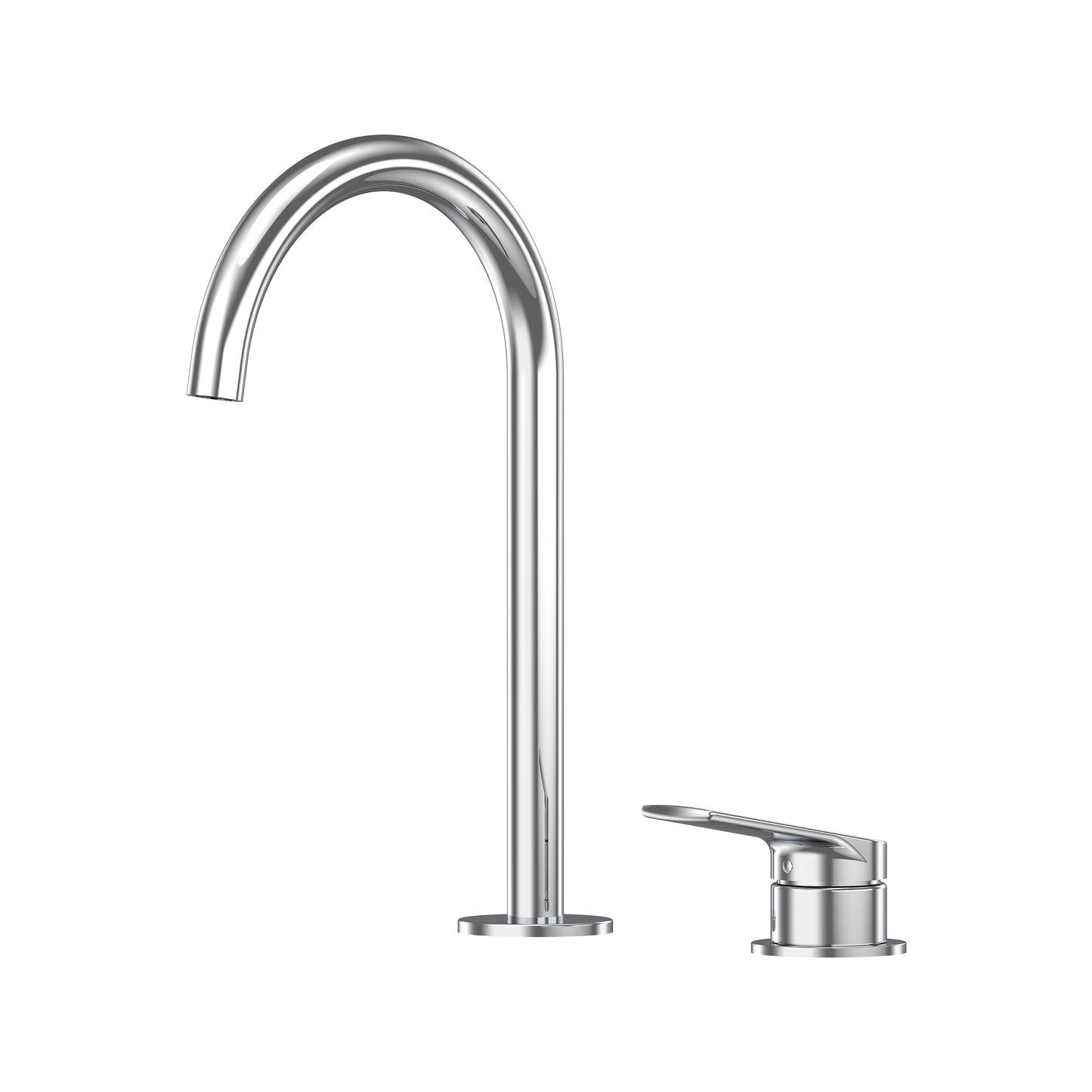 Sereia Hob Basin Mixer Set 175 Curved Spout Lead Free