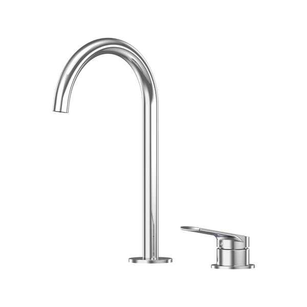 Sereia Hob Basin Mixer Set 175 Curved Spout Lead Free - Chrome
