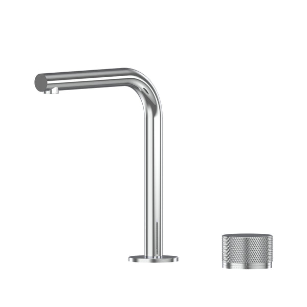 Leggero Hob Progressive Basin Mixer Set 175 Right Angle Spout Lead Free - Chrome