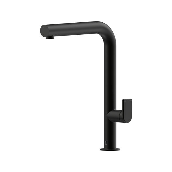 Lekki Sink Mixer 220 Right Angle Spout Lead Free - Matte Black [Electroplated]