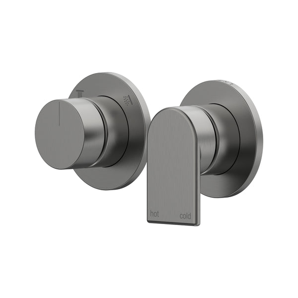 Lekki Shower/Wall Mixer with Diverter Lead Free - Gun Metal [PVD]