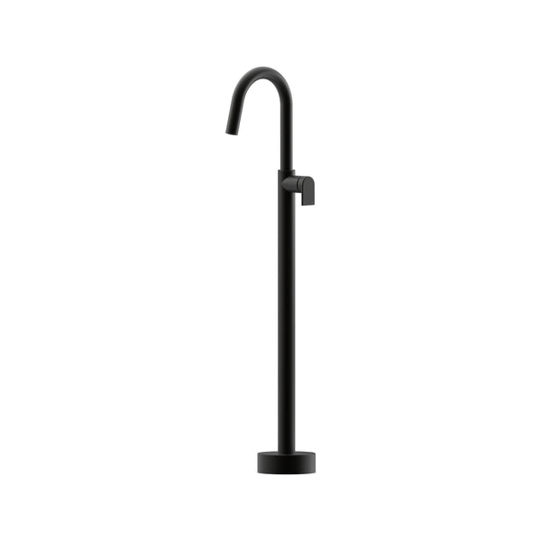 Lekki Floor Mounted Bath Mixer Lead Free - Matte Black [Electroplated]