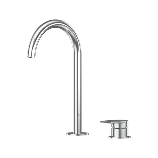 Lekki Hob Basin Mixer Set 175 Curved Spout Lead Free