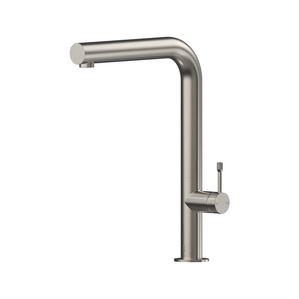 Leora Sink Mixer 220 Right Angle Spout Lead Free - Brushed Nickel [PVD]