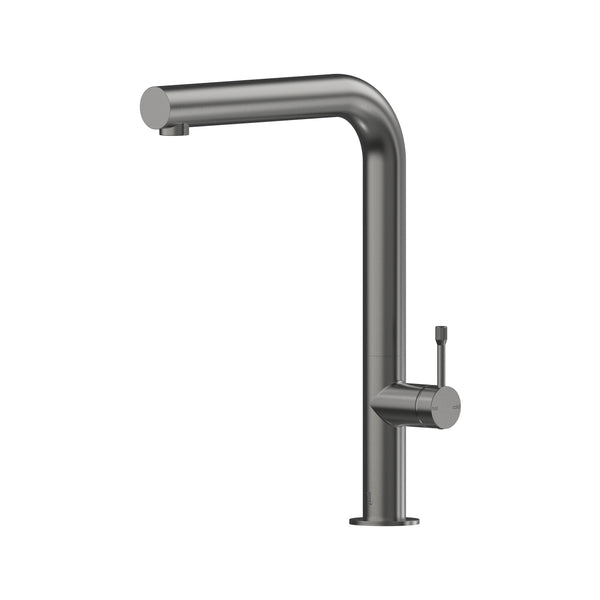 Leora Sink Mixer 220 Right Angle Spout Lead Free - Gun Metal [PVD]
