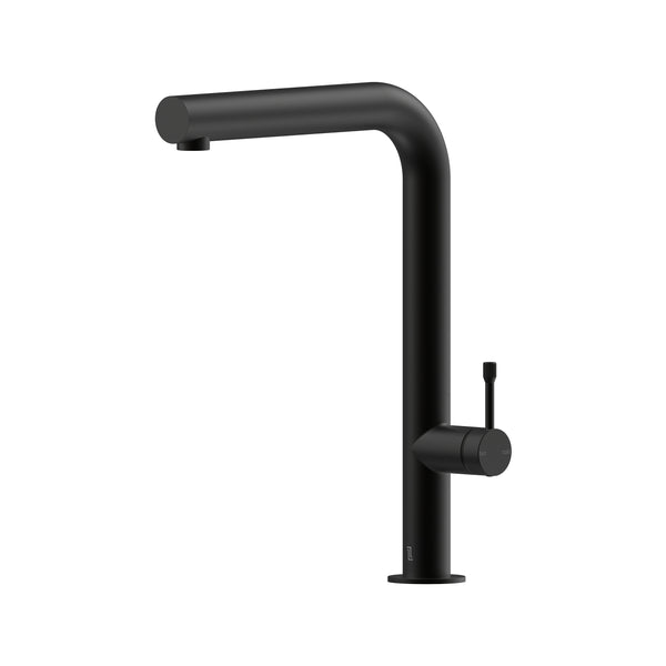 Leora Sink Mixer 220 Right Angle Spout Lead Free - Matte Black [Electroplated]