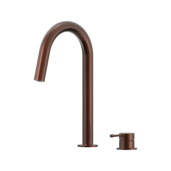 Leora Hob Sink Mixer Set 200 Curved Spout Lead Free