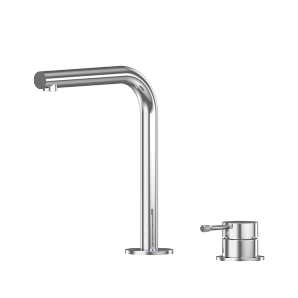 Leora Hob Basin Mixer Set 175 Right Angle Spout Lead Free - Chrome