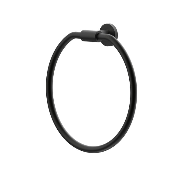 Argia Hand Towel Ring - Matte Black [Electroplated]