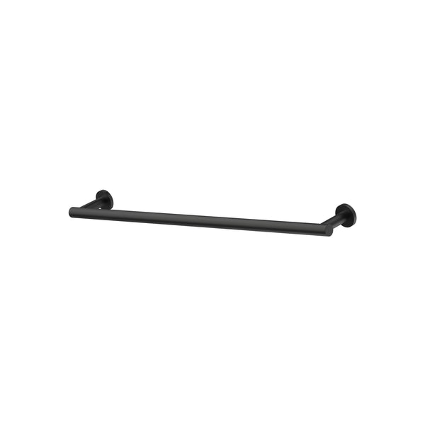 Argia Single Towel Rail 600 - Matte Black [Electroplated]