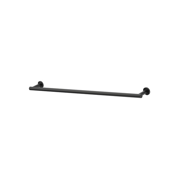 Argia Single Towel Rail 800 - Matte Black [Electroplated]
