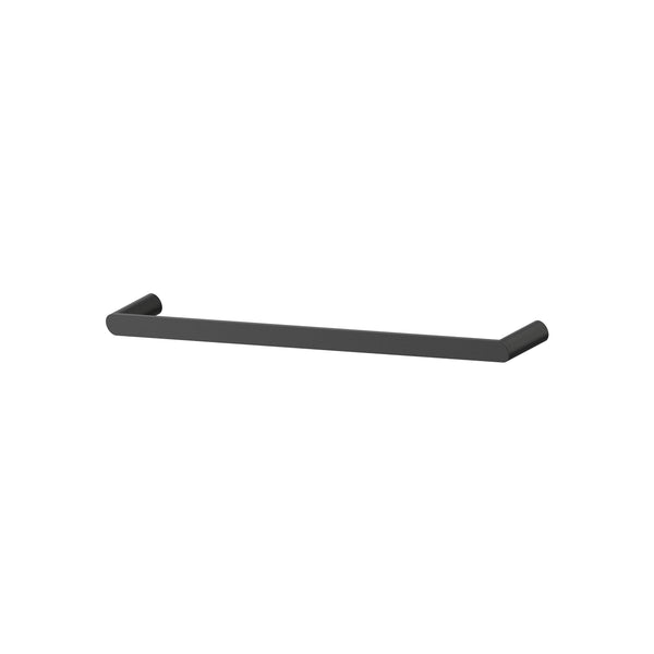 Cahya Single Towel Rail 600 - Matte Black [Electroplated]