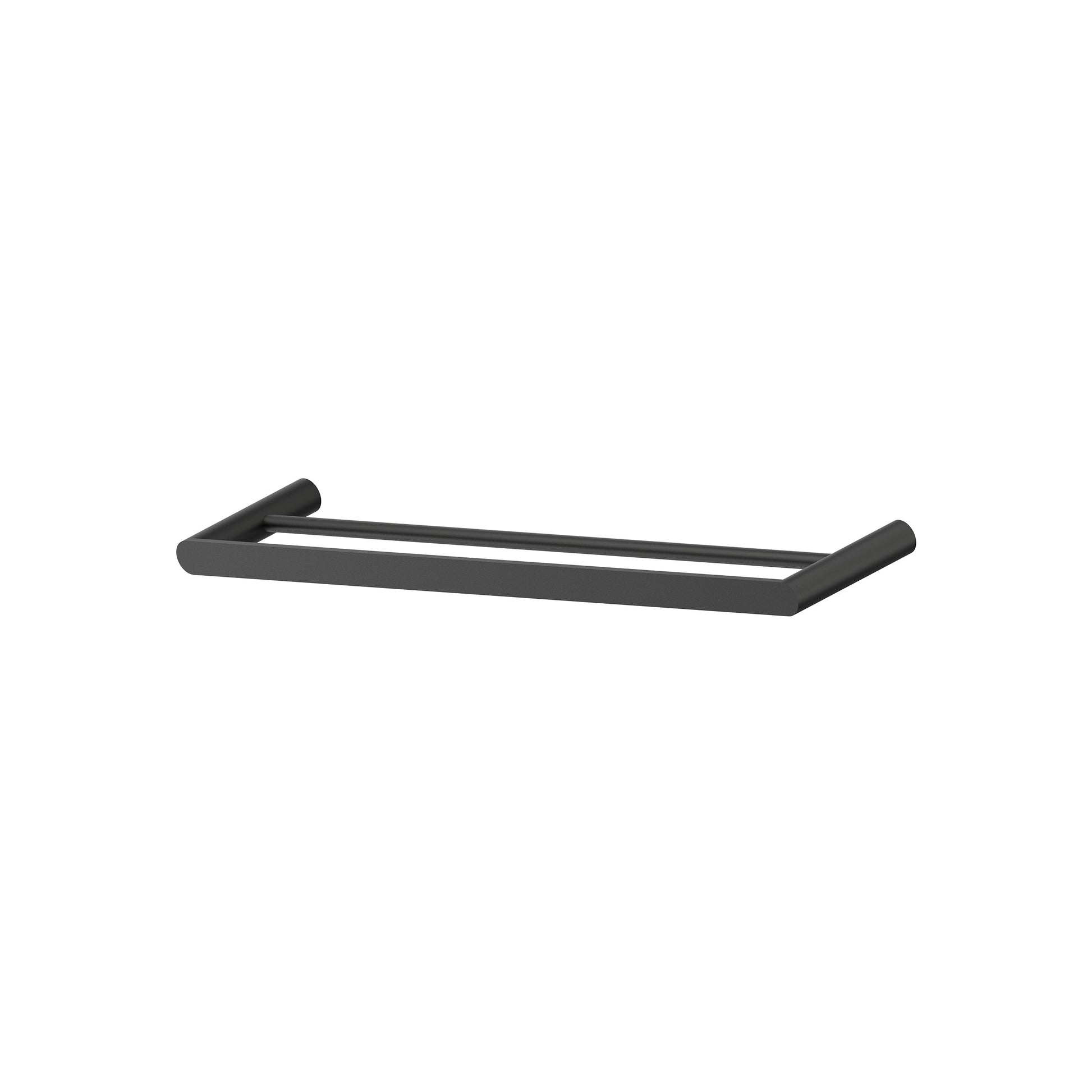 Cahya Double Towel Rail 600 - Matte Black [Electroplated]