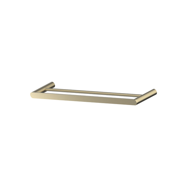 Cahya Double Towel Rail 600 - Brushed Gold [PVD]