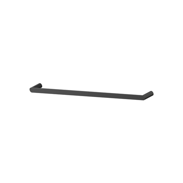 Cahya Single Towel Rail 800 - Matte Black [Electroplated]