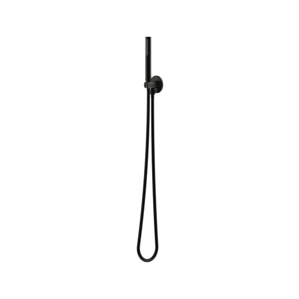 Elanna Baton Hand Shower on Fixed Elbow 60/75 - Matte Black [Electroplated]
