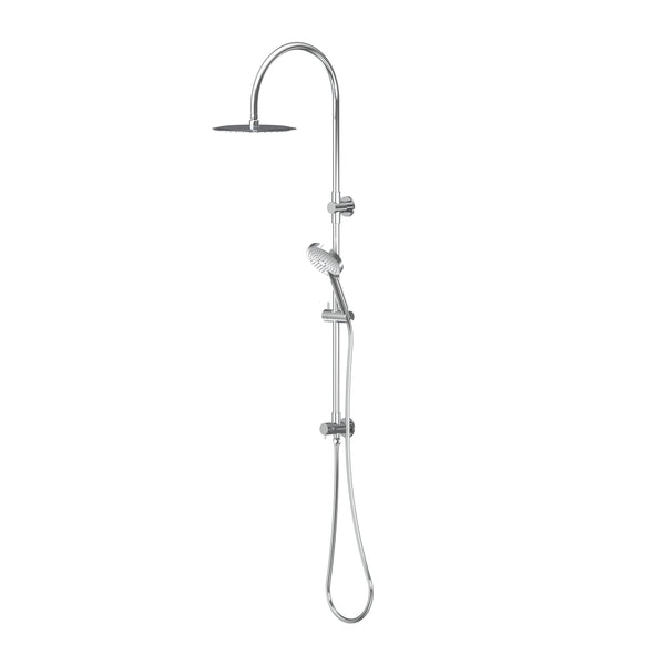 Elanna Combination Shower Set with Gooseneck Arm - Chrome
