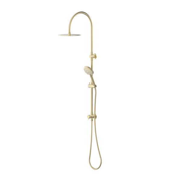 Elanna Combination Shower Set with Gooseneck Arm - Brushed Gold [PVD]