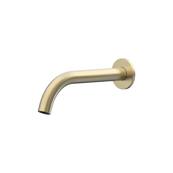 Leggero Wall Basin/Bath 220 Curved Spout Lead Free - Brushed Gold [PVD]