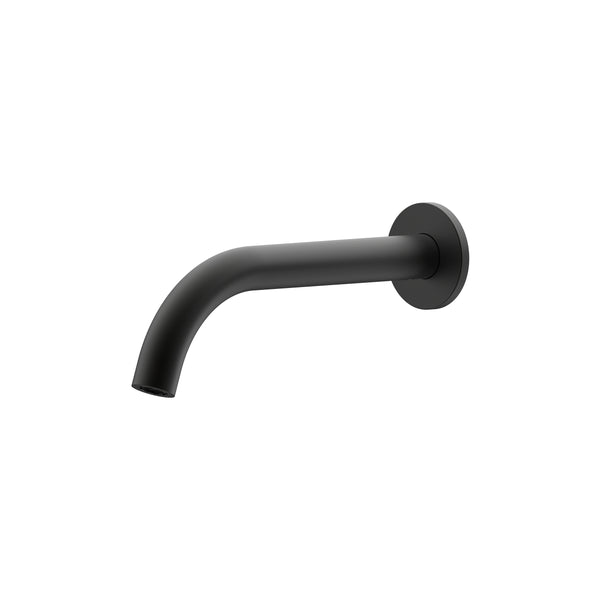Leggero Wall Basin/Bath 220 Curved Spout Lead Free - Matte Black [Electroplated]