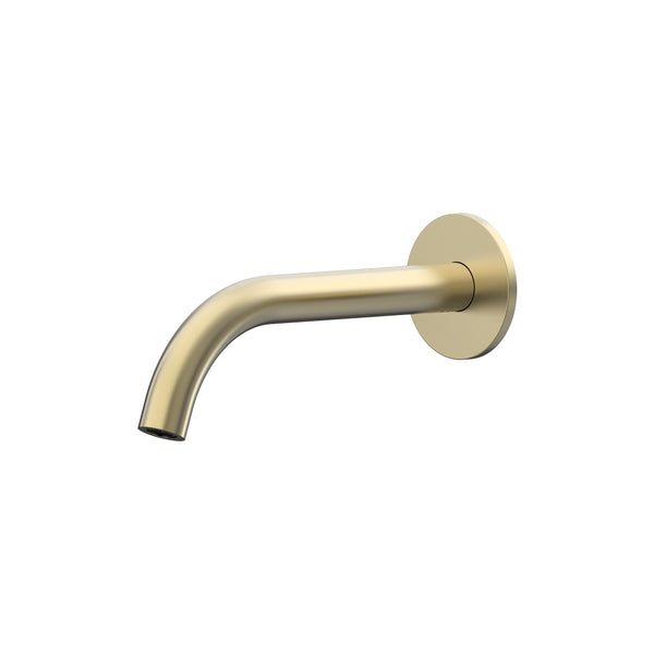 Argia Wall Basin/Bath 220 Curved Spout - Brushed Gold [PVD]