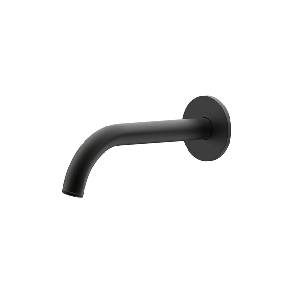 Argia Wall Basin/Bath 220 Curved Spout - Matte Black [Electroplated]