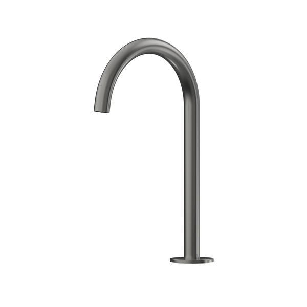 Leggero Fixed Hob Basin 175 Gooseneck Spout Lead Free - Gun Metal [PVD]